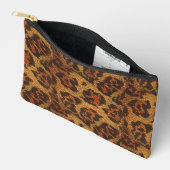 Vintage Leopardrucke Zubehörtasche (Offen)