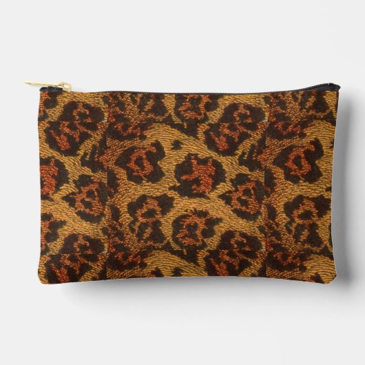 Vintage Leopardrucke Zubehörtasche (Vorderseite)