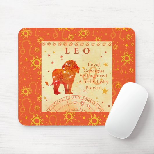 Vintage Leozodiakzüge Mousepad (Mit Mouse)
