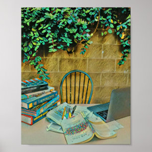 Vintage-Lesekunst Poster