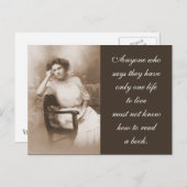Vintage Leserfotografie Postkarte (Vorne/Hinten)