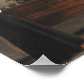 Vintage Leserin Lichtschule Kunst Poster (Ecke)