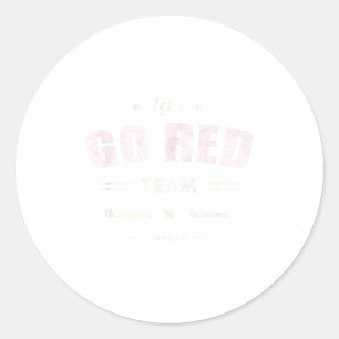 Vintage Lets Go Red Team Kriegsspiel Wettbewerb Zu Runder Aufkleber