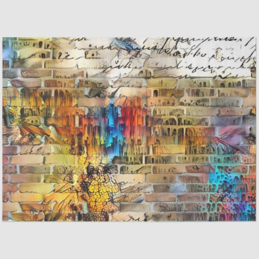 Vintage Letter Art Collection Seidenpapier (Vorderseite)