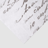 Vintage-Letter-Decoupage  Seidenpapier (Ausschnitt)