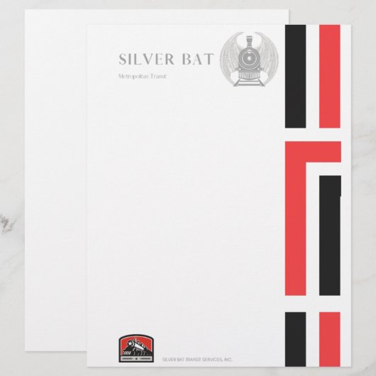 Vintage letterhead, train stationary briefbogen (Vorne/Hinten)