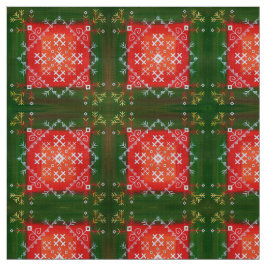 Vintage lettische Volkskunst mit Symbolen für Ölma Stoff