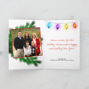 Vintage Leuchten  Foto Feiertagskarte