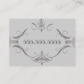 Vintage Leuchter-Franzose-Art Visitenkarte (Rückseite)