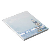 Vintage Leuchtturm mit schiff Notizblock (angewinkelt)