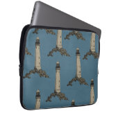 Vintage Leuchtturm Muster Laptopschutzhülle (Vorne Rechts)