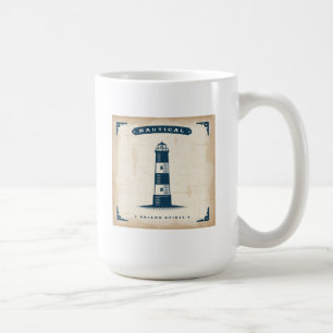 Vintage Leuchtturm Poster 1 Kaffeetasse