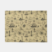 Vintage Leuchttürme an der Küste Fußmatte (Vorderseite)