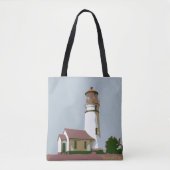 Vintage Leuchtturmillustrierung Tasche (Vorderseite)