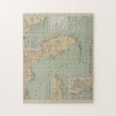 Vintage Leuchtturmkarte von Florida (1898) Puzzle (Vertikal)