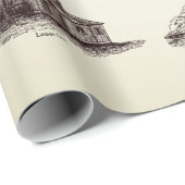 Vintage Leuchtturmsammlung Geschenkpapier (Rolleneckpunkt)