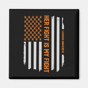 Vintage Leukämie Bewusstsein American Flag T-Shirt Magnet