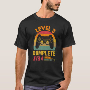 Vintage Level 3 Komplett Lustig Feiern 3. Hochzeit T-Shirt