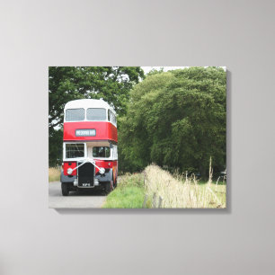 Vintage-Leyland-Bus Leinwanddruck