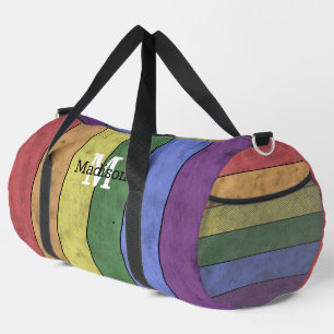 Vintage LGBT-Flagge Stolz abgenutztes Regenbogen-M Duffle Bag