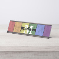 Vintage LGBT-Flagge Stolz gestresste Regenbogenmon