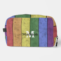 Vintage LGBT-Flagge Stolz gestresste Regenbogenmon