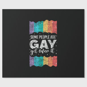 Vintage LGBT Stolz Regenbogen Einige Menschen Sind Geschenkpapier