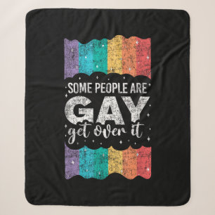 Vintage LGBT Stolz Regenbogen Einige Menschen Sind Sherpadecke