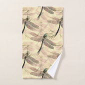 Vintage Libelle Badhandtuch Set (Handtuch)