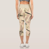 Vintage Libelle Capri Leggings (Rückseite)