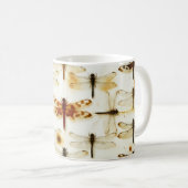 Vintage Libelle Garten Libellen Insekten Kaffeetasse (VorderseiteRechts)
