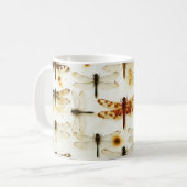 Vintage Libelle Garten Libellen Insekten Kaffeetasse (Vorderseite Links)
