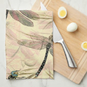 Vintage Libelle Geschirrtuch (Viertel Falte)