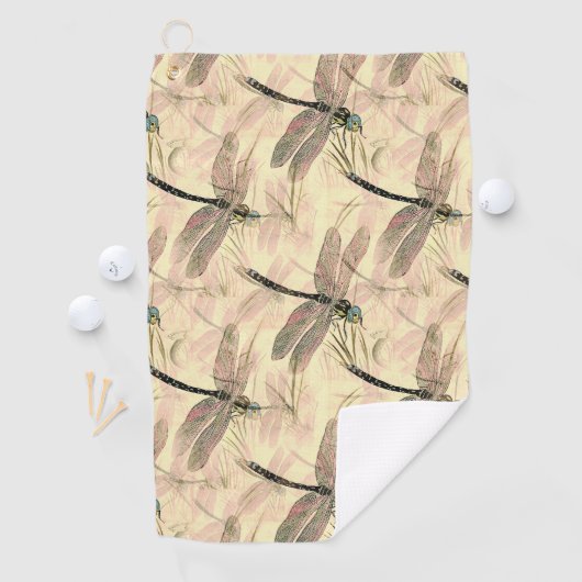 Vintage Libelle Golfhandtuch (Insitu)