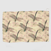 Vintage Libelle Golfhandtuch (Horizontal)