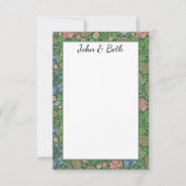 Vintage Libelle im Englischen Garten Dankeskarte (Vorderseite)