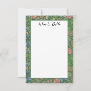 Vintage Libelle im Englischen Garten Dankeskarte