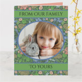 Vintage Libelle im Englischen Garten Karte (Gelbe Blume)