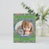 Vintage Libelle im Englischen Garten Postkarte (Stehend Vorderseite)