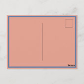 Vintage Libelle im Englischen Garten Postkarte (Rückseite)