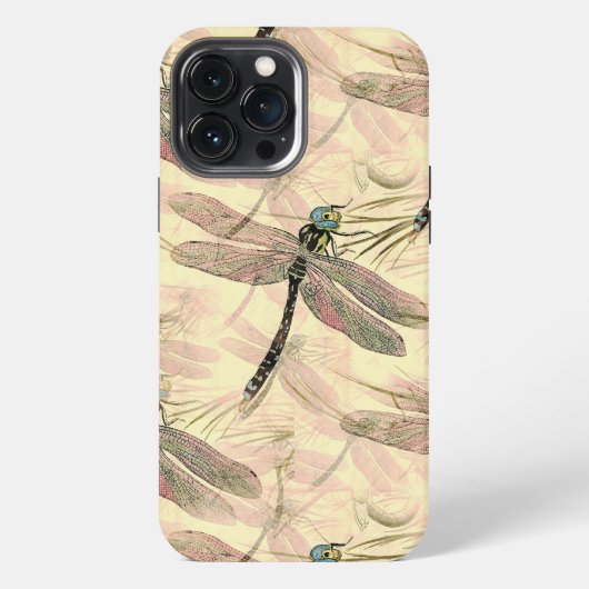 Vintage Libelle iPhone Hülle (Rückseite)