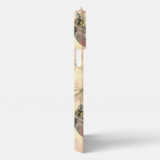 Vintage Libelle iPhone Hülle (Rechte Seite)