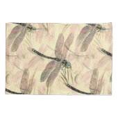 Vintage Libelle Kissenbezug (Rückseite)