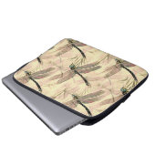 Vintage Libelle Laptopschutzhülle (Vorne Knopf)