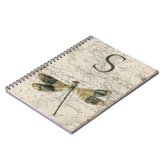 Vintage Libelle Notizblock (Linke Seite)