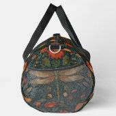 Vintage Libelle Orangenblumengrün boho chic Duffle Bag (Rechts)