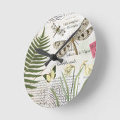 Vintage Libelle Runde Wanduhr (Winkel)