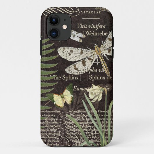Vintage Libellen 5 Fall Case-Mate iPhone Hülle (Rückseite)