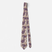 Vintage Libellen-Blumen-Schlips Krawatte (Vorderseite)
