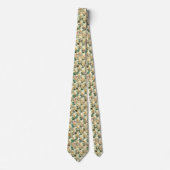 Vintage Libellen-Blumen-Schlips Krawatte (Vorderseite)